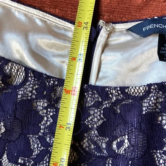 French Connection Navy Blue Lace Dress - Picture 14 of 15